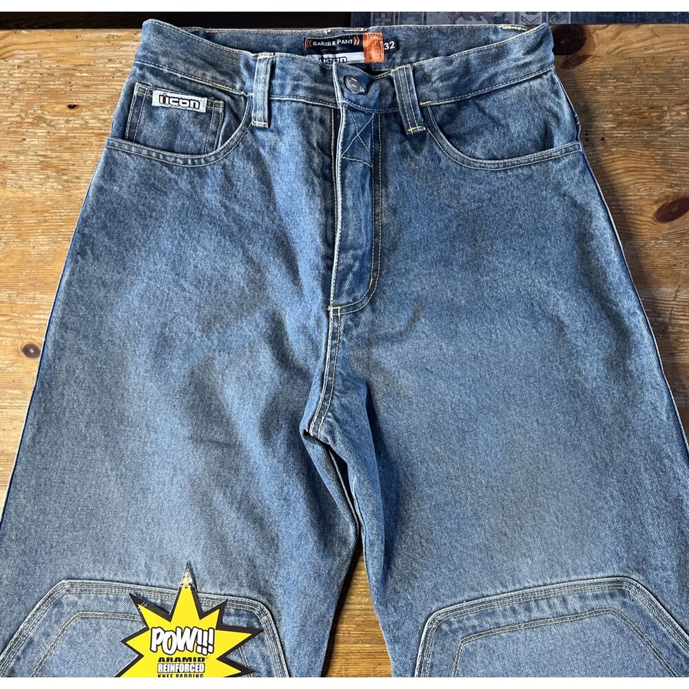 ICON Barrier Men’s 32 x 32 Jeans Fleece Lined Motorcycle Asphalt Technologies